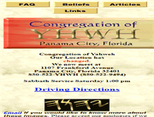Tablet Screenshot of congregationyhwhpc.com